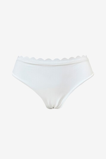 KAANDA Beach life - Bikinitruser Venus Mid Rise Bottom - Hvit