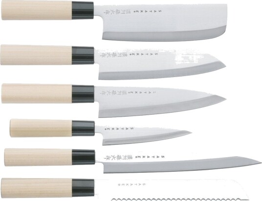Satake Knivsett i balsaboks 35 x 38 cm 6 deler Satake Knivsett i balsaboks 35 x 38 cm 6 deler