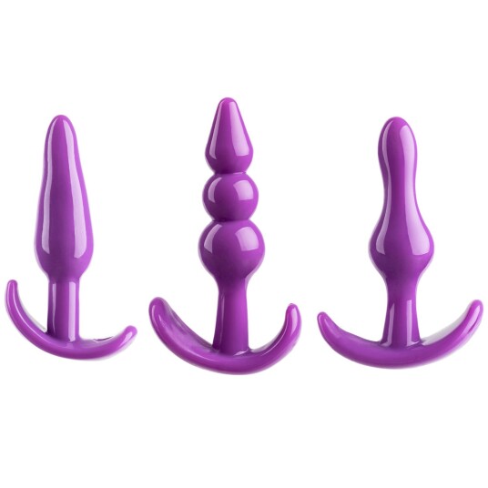 baseks Nybegynner Butt Plug Treningssett      - Lilla
