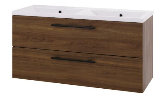 Servantskap Linn Bad Ingrid Dobbel 120 cm med 2 Skuffer 110812D Servantskap Linn Bad Ingrid Dobbel 120 cm med 2 Skuffer 110812D