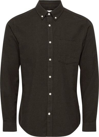 ONLY & SONS Onsniko Ls Melange Shirt CHOCOLATE MARTINI XS