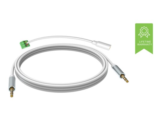 VISION Techconnect 5 m dobbeltisolert lydkabel hvit