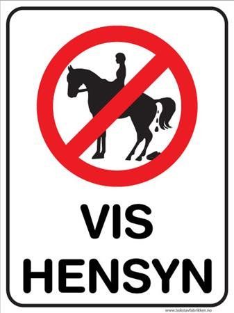 Skilt   Hestebæsj