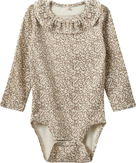 Sofie Schnoor Body I/e Bomull/Viskose DicteKB Off White AO Sofie Schnoor 62 Langermet Body Beige Brun Hvit
