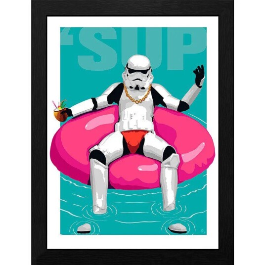 Star Wars Innrammet Bilde 30 x 40 cm Original Stormtrooper