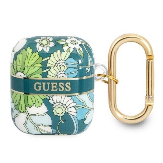 Guess Flower Strap Collection Beskyttelsesveske For Airpods, Grønn