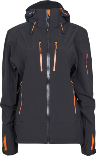 Tracker 7092 Dame Kontrastfarget Extreme Pro Shell, svart/oransje, 1 stk., STK-709217 M