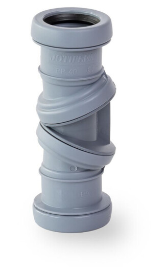 JOTIFLEX 40MM BEND 0-90° DOBBELMUFFE GRÅ JOTIFLEX 40MM BEND 0-90° DOBBELMUFFE GRÅ