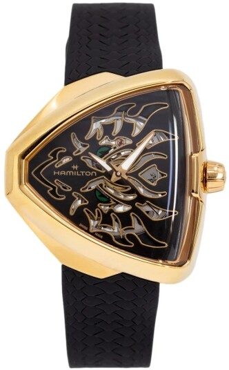 Hamilton Herreklokke H24525332 Ventura Sort/Gummi