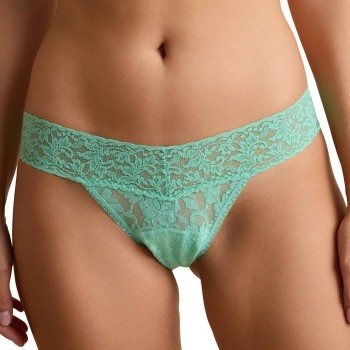 Hanky Panky Truser 2P Original Rise Thong Turkis/Blå nylon One Size Dame