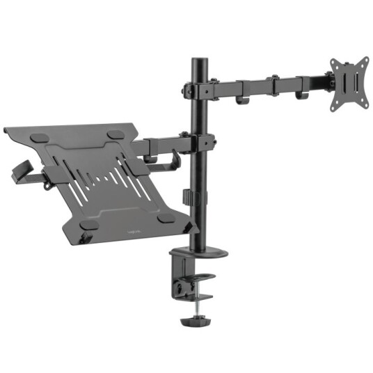 LogiLink Monitorfäste 17-32" med hållare för laptop/surfplatta 10-15,6"