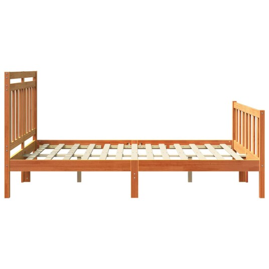  Sengestamme 2 pcs Vokset Brun 140 x 200 cm Massiv furu