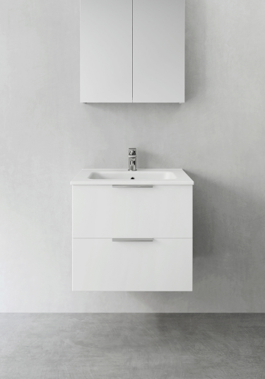 Hafa Shape 600 Servantskap m/2 skuffer 60x45x54 cm Hvit Matt Hafa Shape 600 Servantskap m/2 skuffer 60x45x54 cm Hvit Matt