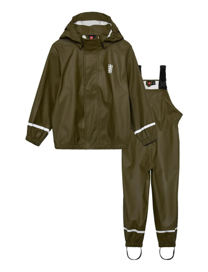 LEGO KIDSWEAR Lwjivan 200 Pu Rain Set |Khaki green |104 LEGO KIDSWEAR Lwjivan 200 Pu Rain Set |Khaki green |104