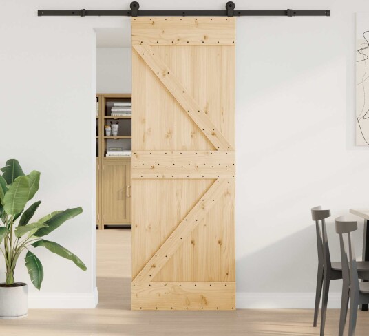 Skyvedør NARVIK Naturlig og svart 70 x 210 cm 213,5 cm Skyvedør NARVIK Naturlig og svart 70 x 210 cm 213,5 cm