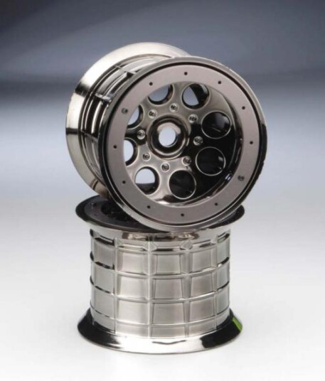 Axial 8017 8-Hole Oversize Beadlock Wheel 17mm Blk Chrm 2