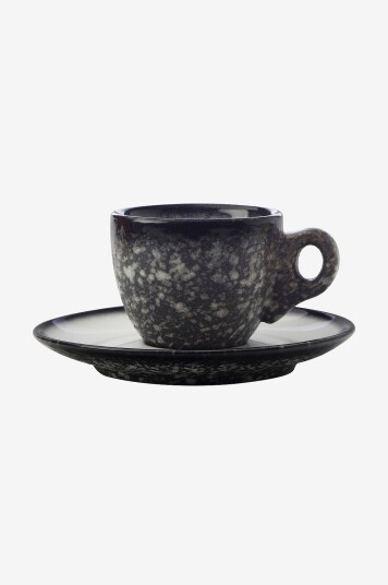 Maxwell & Williams - Espressokopp med skål Caviar 80ml - Flerfarget