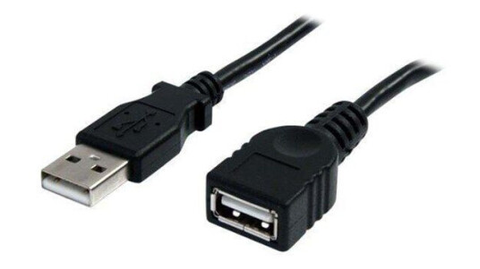 StarTech 1m USB 2.0 Forlengelseskabel A til A Svart StarTech 1m USB 2.0 Forlengelseskabel A til A Svart