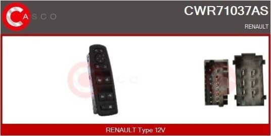 Bryter, vindusheis CASCO CWR71037AS
