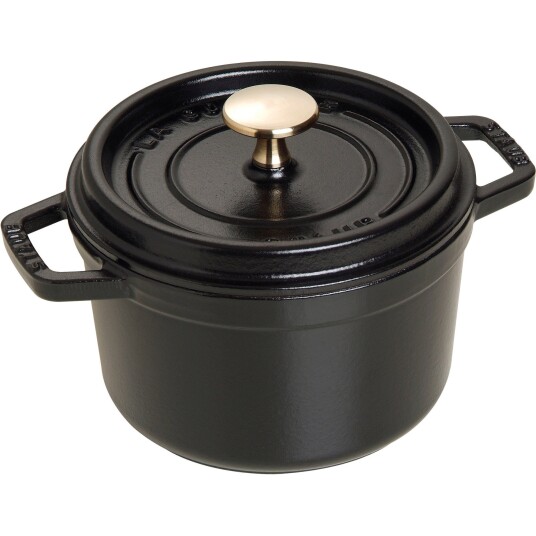 Staub La Cocotte Rund Gryta Svart 16 cm 1,2 l 1721194-01-0 1721282-01-0