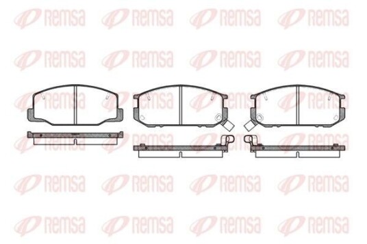Bremseklosser REMSA 0152.12 Bremseklosser REMSA 0152.12