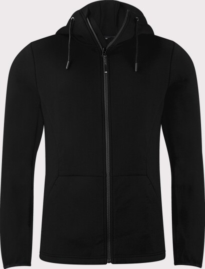 Cutter & Buck Pemberton Hood Full Zip Svart Golfgenser herre Svart (99) XX Large