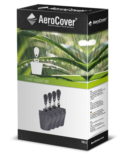 AeroCover Sandsekk til møbeltrekk Svart 4-pak Svart