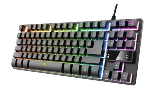 Trust Gaming GXT 833 Thado TKL - Tastatur - Svart Trust Gaming GXT 833 Thado TKL - Tastatur - Svart