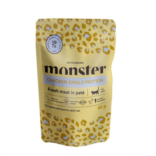Monster Pet Food Monster Cat Adult Chicken 85 G