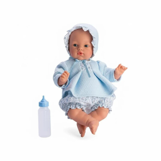 Asi Koke Babydokke Med Klær Og Tåteflaske 36 cm 3+ År Blå