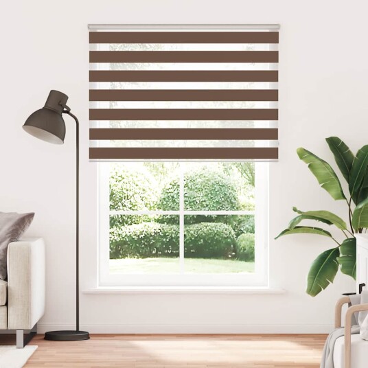 Sebragardin brun 155x200 cm stoff bredde 150,9 polyester