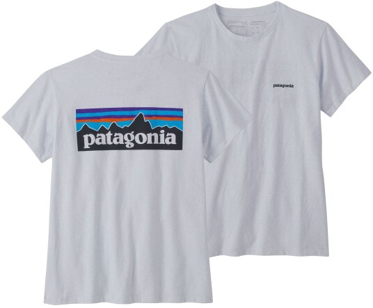 Patagonia Women's P-6 Logo Responsibili-Tee Hvit XL Woman