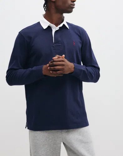Polo Ralph Lauren Ls Rugby M2 long Sleeve knit Langermet poloskjorte Blå