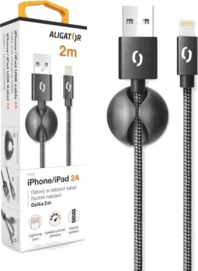 Aligator Datkp21 2 M Lightning Usb A Hankjønn Hankjønn Sort