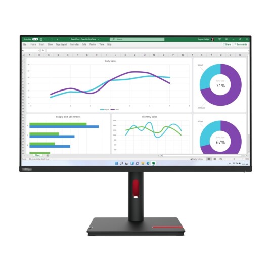 Lenovo ThinkVision T32h-30 31,5" QHD IPS Skjerm med USB-C Lenovo ThinkVision T32h-30 31,5" QHD IPS Skjerm med USB-C