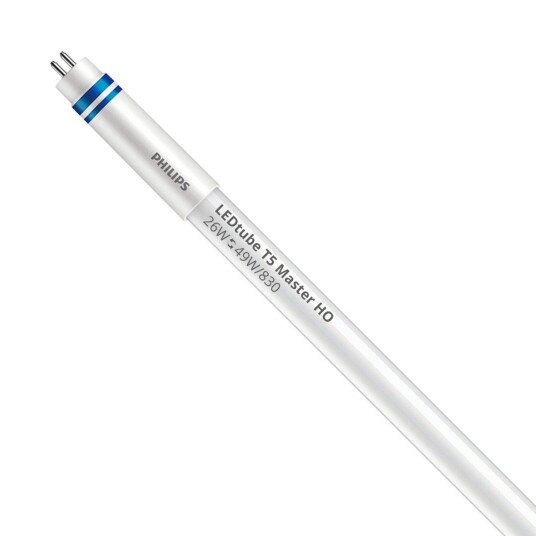 Philips LED Lysrør T5 MASTER (HF) High Output 26W 3700lm - 830 varm hvit | 145cm - erstatter 49W