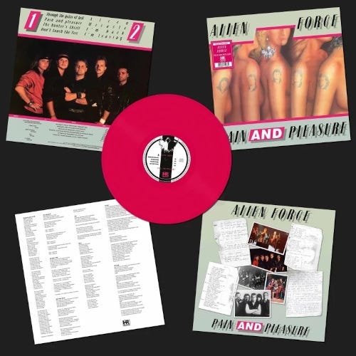 Alien Force  Pain And Pleasure  LP/Vinyl