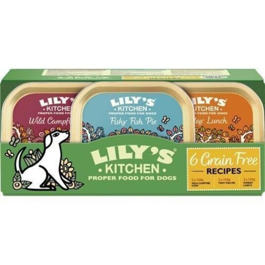 Lily's Kitchen Multipack Grain free Recipes Våtfôr til hund 6x150 g