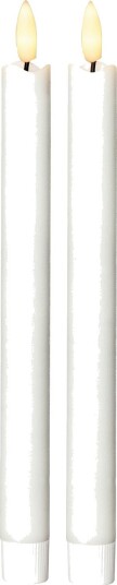 Star Trading Antikklys Flamme Lang LED 2 pk