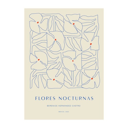 Paper Collective Flores Nocturnas 01 plakat 30 x 40 cm