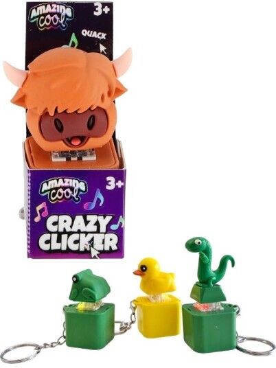 Amazing Cool Crazy Clicker Nøkkelring Med Lys Og Lyd