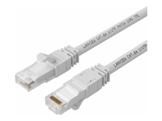 Lanview Smartclick Nettverkskabel Rj-45 Hann Til Rj-45 Hann 15 M 5 Mm Utp Cat 6A Halogenfri Formstøpt Uten Hindringer 10 Gigabit Ethernet Hvit
