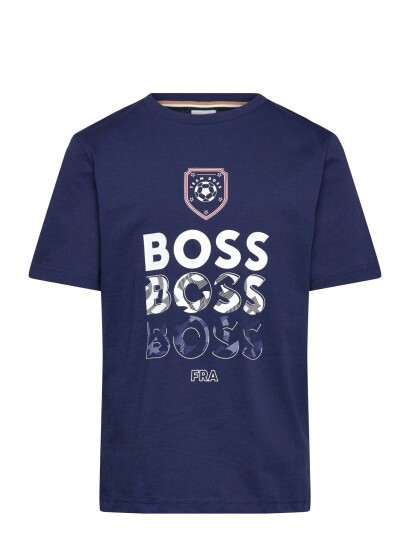 BOSS Short Sleeves Tee Shirt Navy 104 BOSS Short Sleeves Tee Shirt Navy 104