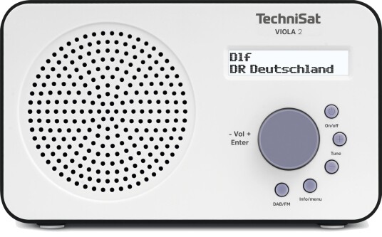 TechniSat Viola 2 DAB+ radio Batteridrevet Hvit/Sort