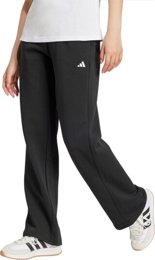 Adidas Essentials Small Logo Feel Cozy Open-Hem Joggers joggebukse dame Black S