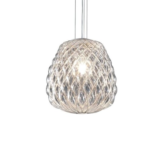 FontanaArte Pinecone Taklampe Stor Transparent/ Krom FontanaArte Pinecone Taklampe Stor Transparent/ Krom