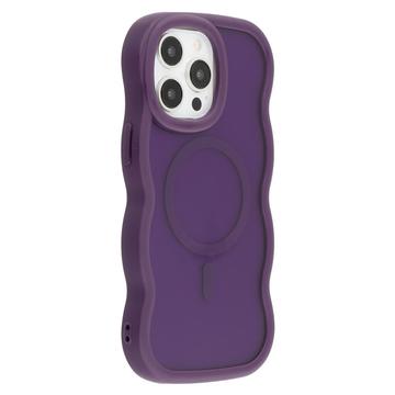 iPhone 14 Pro Bølgekant magnetisk hybrid deksel Lilla