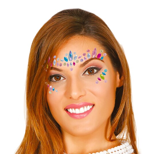 Fiestas Guirca Face Jewels Multi Fiestas Guirca Face Jewels Multi