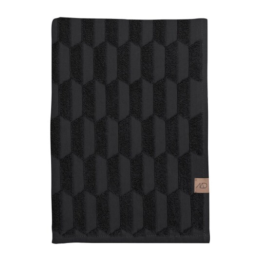 Mette Ditmer Geo håndkle 50 x 95 cm Black