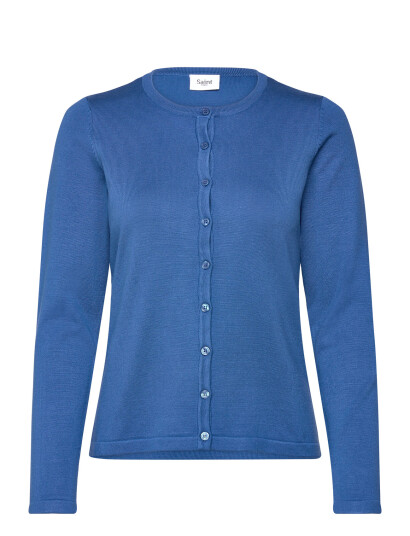 Saint Tropez A8661 Milasz R Neck Cardigan   Blue   M